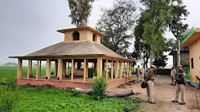 A view of the temple premises where the gangrape of 50-year-old Anganwadi worker was allegedly committed by a priest in Budaun, on 7 January 2020 | ANI