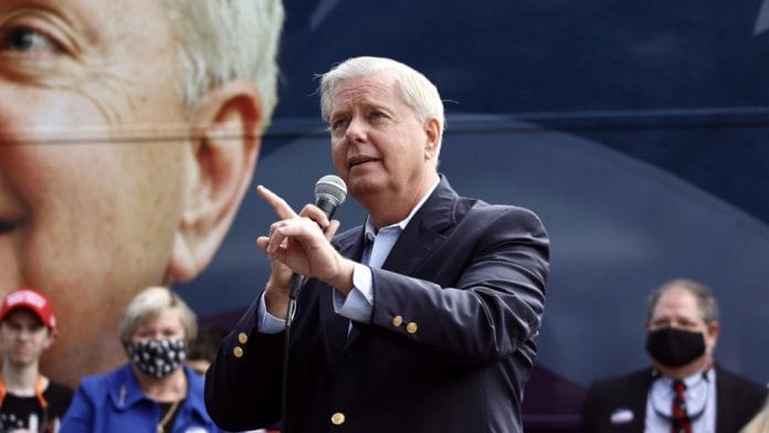 File photo of Republican Senator Lindsey Graham | Twitter/ @LindseyGrahamSC