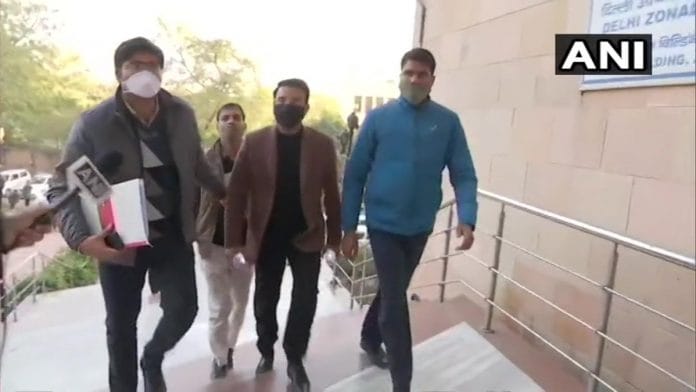 Former Trinamool Congress MP K.D. Singh at a Delhi court Wednesday | Twitter | @ANI