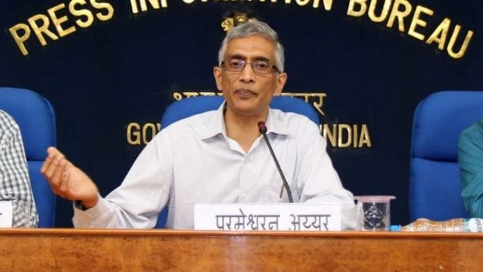 File image of Parameswaran Iyer | Photo: @MIB_India | Twitter
