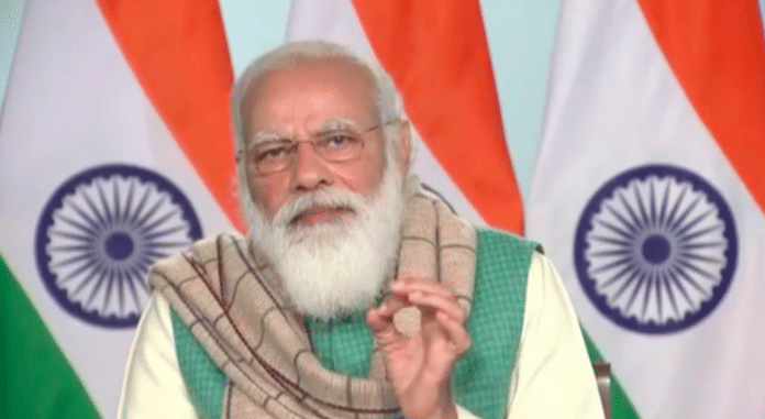 Prime Minister Narendra Modi interacts with chief ministers Monday | Twitter/NarendraModi