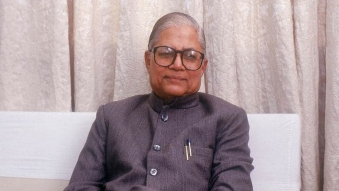 Madhavsinh Solanki, the four-time Gujarat chief minister who passed away Saturday | Twitter: @INCIndia 