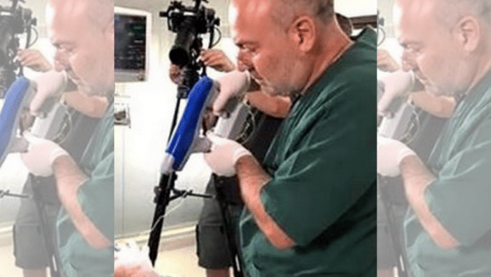 A medic using the Spincare System | nanomedic.com