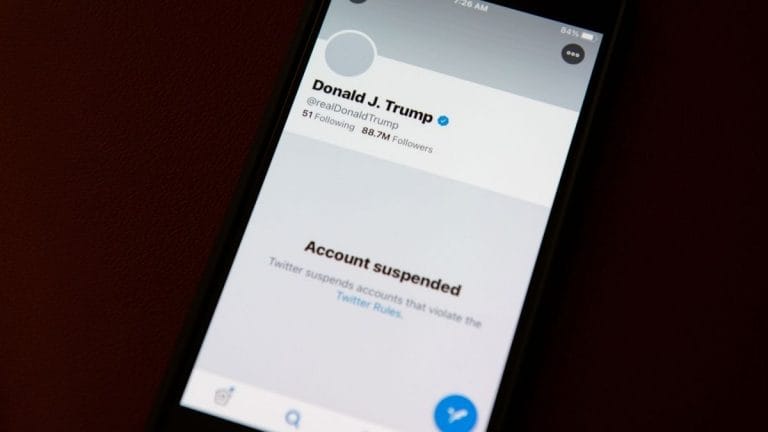 Twitter shares fall 7% following permanent ban on Trump’s account