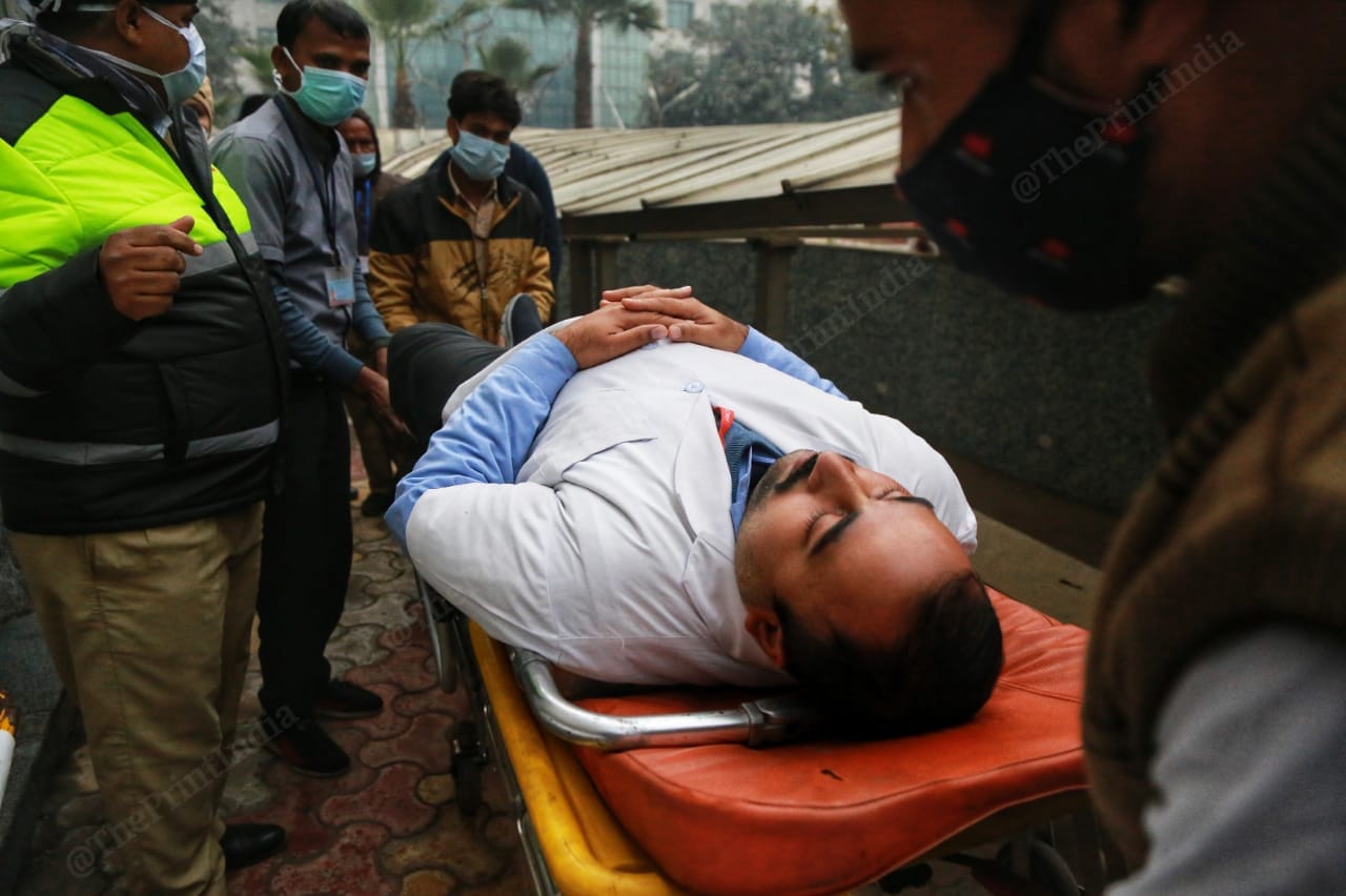 A demonstration was also held to test response time of medical teams | Photo: Manisha Mondal | ThePrint