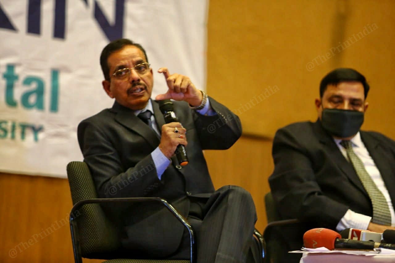 People’s College of Medical Sciences & Research Centre dean A.K. Dixit (L) and People's University Vice-Chancellor Rajesh Kapoor | By special arrangement