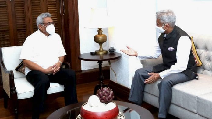External Affairs Minister S Jaishankar meets Sri Lankan President Gotabaya Rajapaksa in Colombo on 6 January, 2021 | PTI