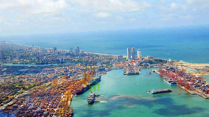Representational image of the Colombo port | Photo: Twitter/@slpauthority