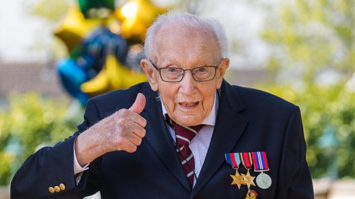 File photo of Captain Tom Moore | Twitter/@ElderHQ