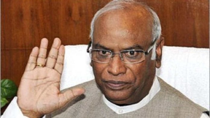 File image of Mallikarjun Kharge | Twitter