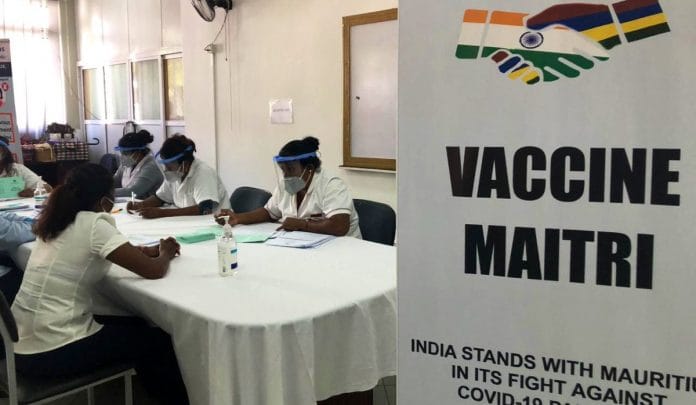 A Covid Vaccination Centre at Victoria Hospital in Mauritius | Photo: Twitter/@DrSJaishankar