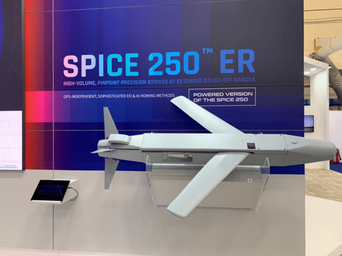The Rafael Advanced Defense Systems unveiled SPICE 250 ER at the Aero India 2021 in Bengaluru