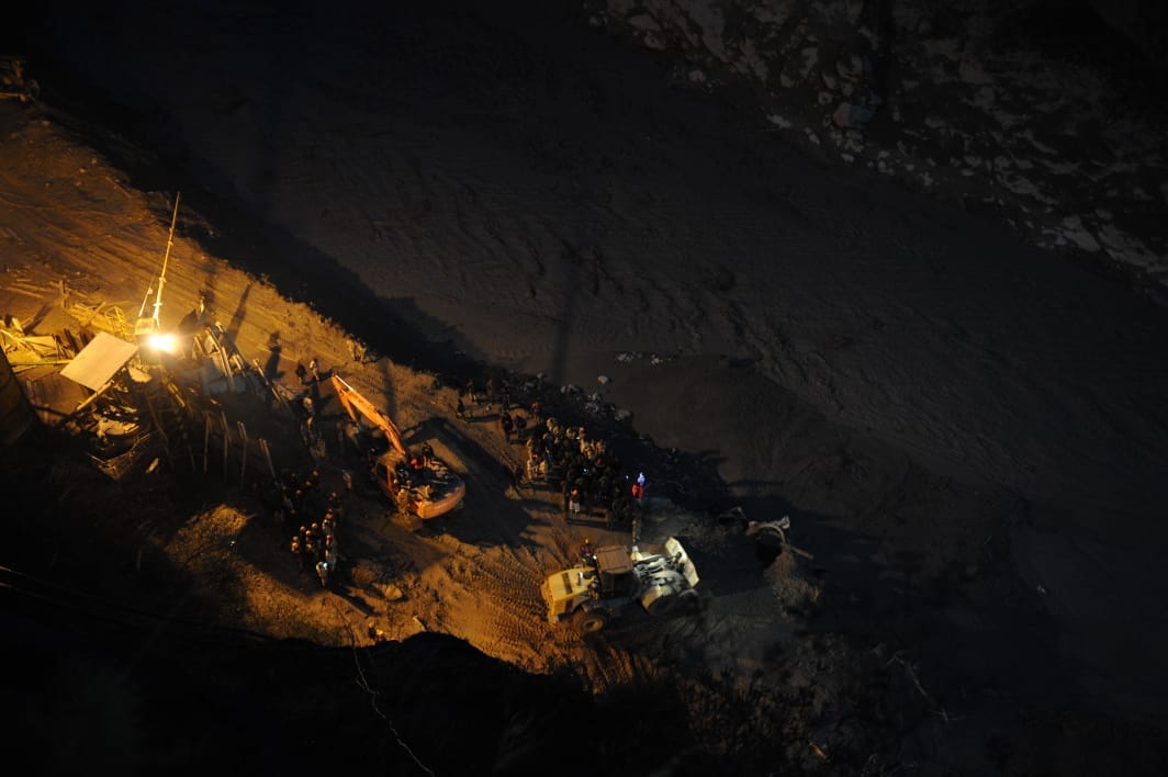 24*7 rescue operations are undergoing at the Joshimath dam | Photo: Suraj Singh Bisht | ThePrint