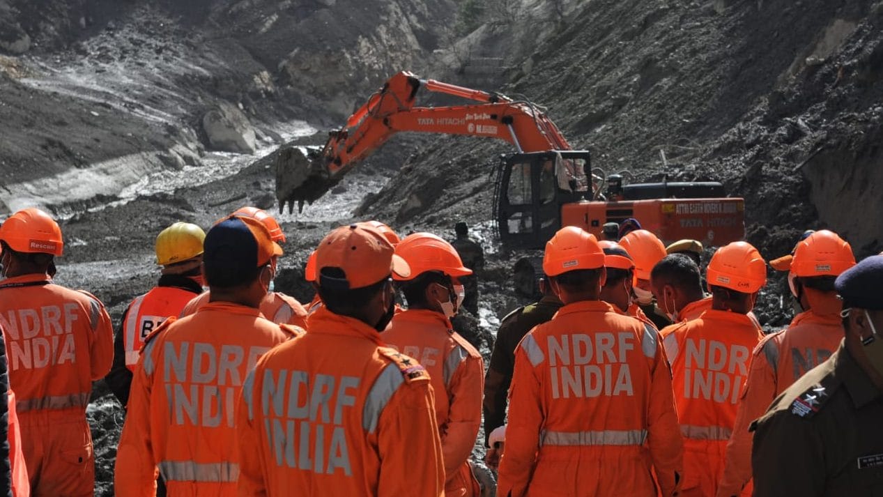 NDRF team at the Uttarakhand flood site | Photo: Suraj Singh Bisht | ThePrint