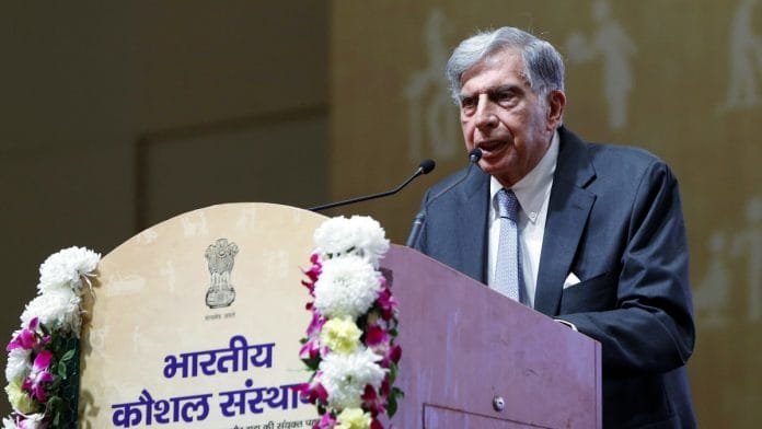 A file photo of Tata Sons chairman emeritus Ratan Tata. | Photo: ANI