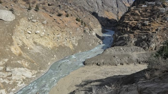 A view of Raini village in Uttarakhand's Chamoli district, which has suffered extensive damage due to flash flood on 7 February. | Photo: Suraj Singh Bisht/ThePrint