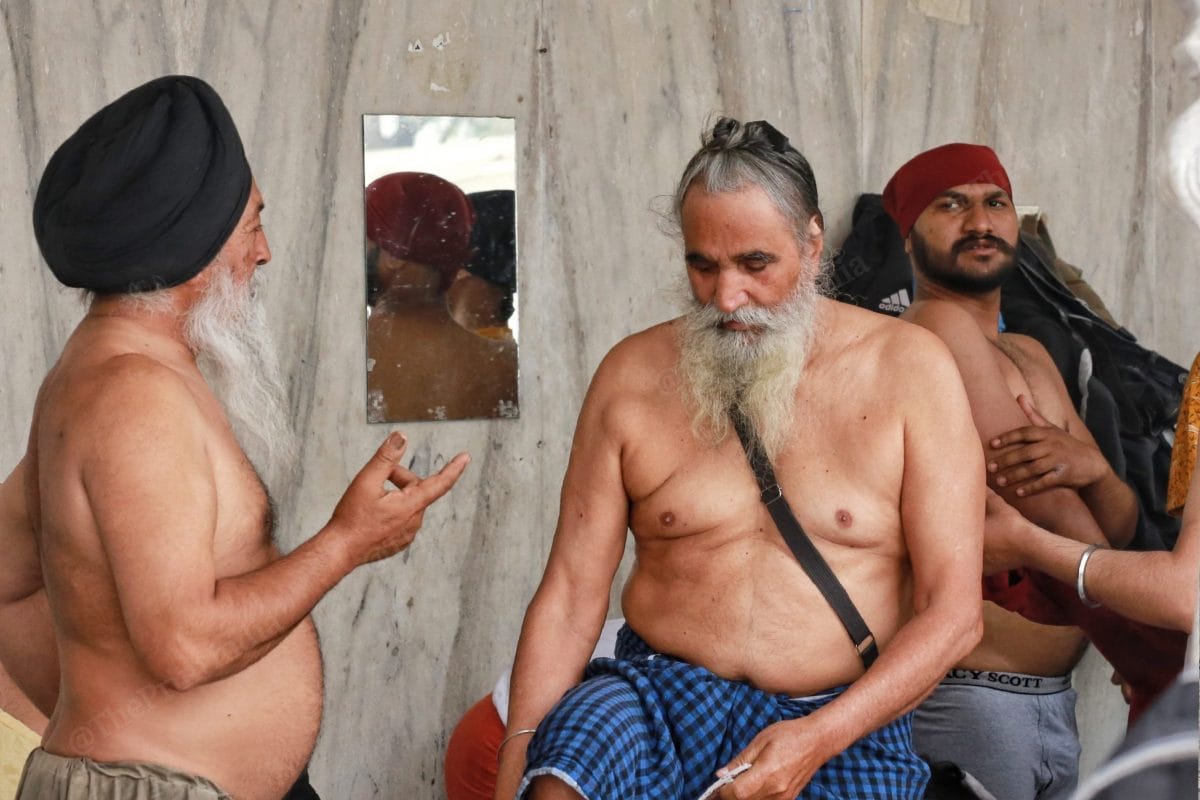 Despite the recent surge in cases in Punjab, several elderly people participated in the Hola Mohalla festival | Photo: Manisha Mondal | ThePrint