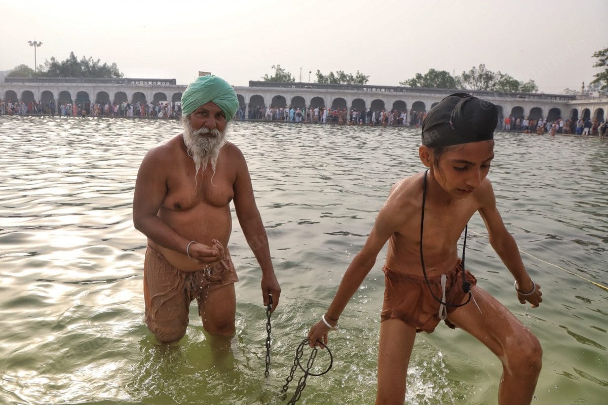 From the elderly to young children — the Hola Mohalla festivities this year saw thousands of participants | Photo: Manisha Mondal | ThePrint