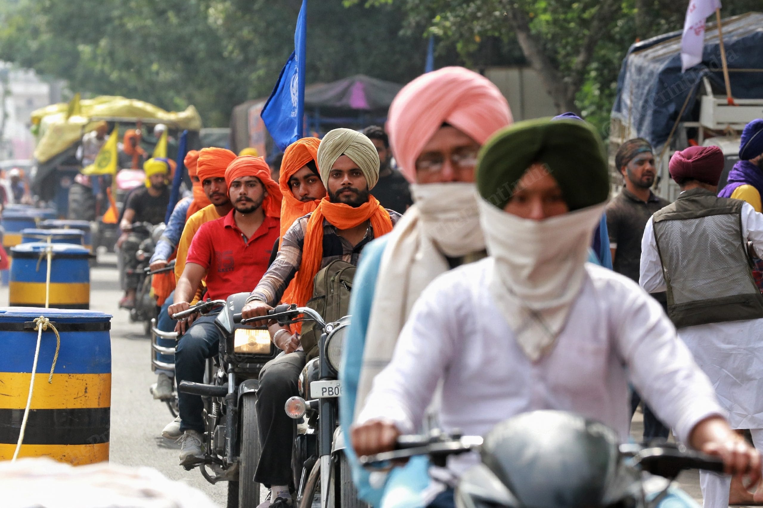 Several people arrived for the festival in motorbikes | Photo: Manisha Mondal | ThePrint