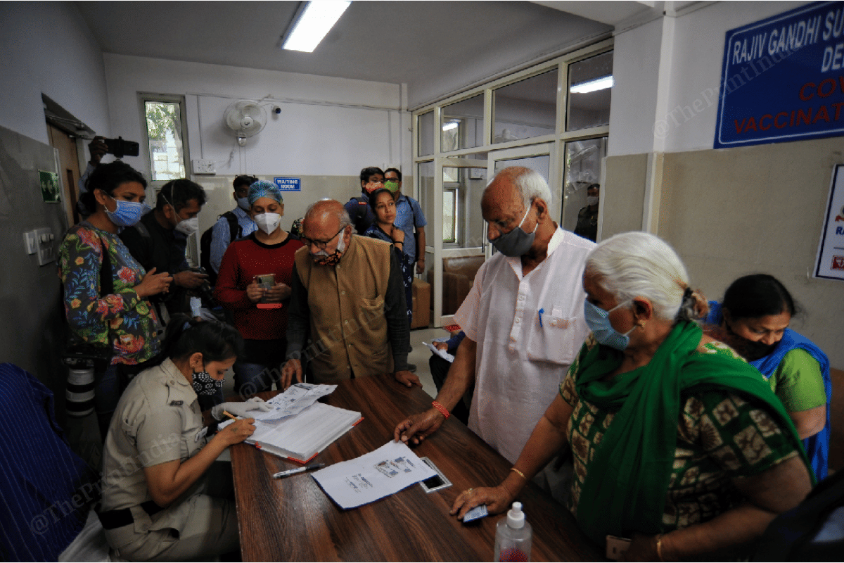The one problem everyone complaint about was the timing. Most of the people did not know the process will start post 12 | Photo: Suraj Singh Bisht | ThePrint