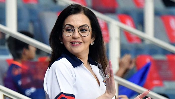 Reliance India Foundation chairperson Nita Ambani | File photo: IPL via ANI