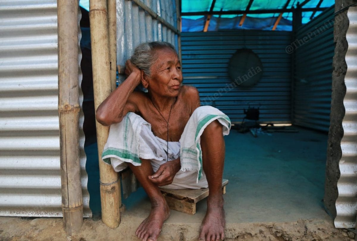 Mileshwari Saikia is staying with her husband in a kaccha house | Photo: Manisha Mondal | ThePrint