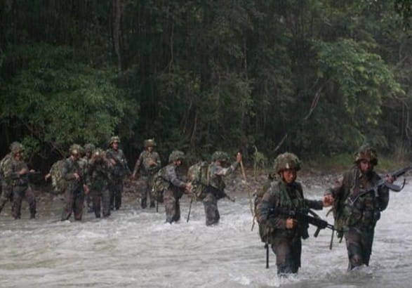 Assam Rifles personnel posted along the Myanmar border in Mizoram | By special arrangement