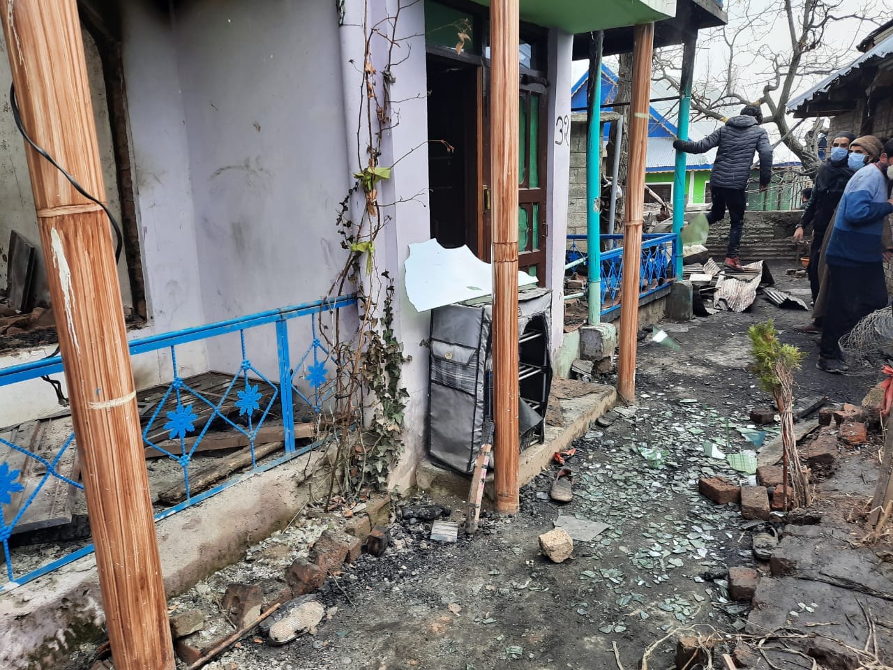 Many homes sustained damage during the gunbattle and stonepelting | Azaan Javaid | ThePrint