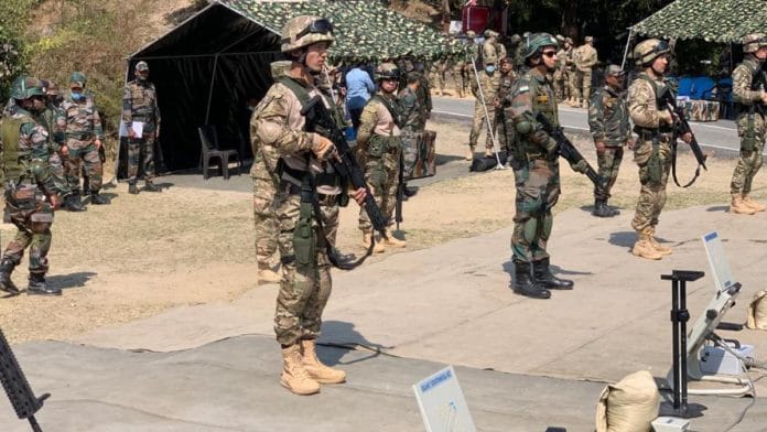 Indian and Uzbek soldiers during the joint Army exercise, Dustlik-II, at the Foreign Training Node in Chaubatia near Ranikhet in Uttarakhand | Photo by special arrangement