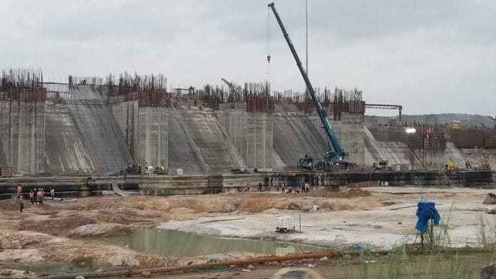 File image (2018) from the site of the Polavaram Project | Twitter | @nitin_gadkari