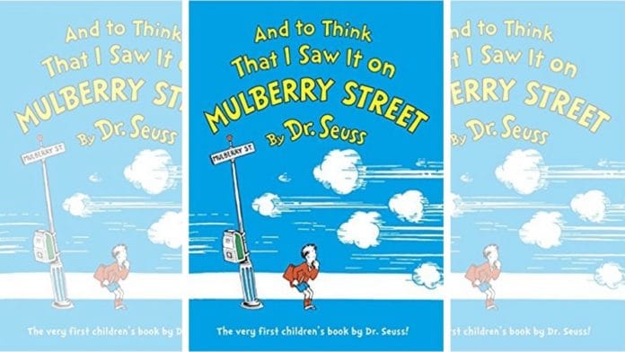 The book cover of 'And to Think That I Saw It on Mulberry Street' | Amazon.com