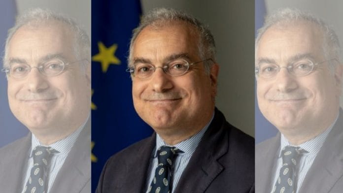 EU envoy to India Ugo Astuto | Twitter | @EUAmbIndia