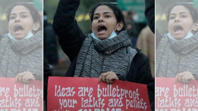 JNUSU president Aishe Ghosh | Twitter/Aishe Ghosh