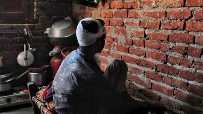 The 14-year-old boy who was beaten up for drinking water at a Hindu temple at his residence in Dasna, Ghaziabad | Photo: Suraj Singh Bisht | ThePrint