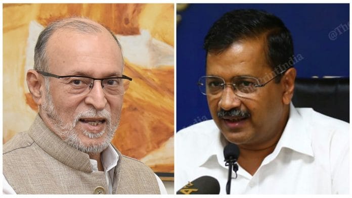 Delhi LG Anil Baijal (left) and Chief Minister Arvind Kejriwal | Wikimedia commons/ThePrint