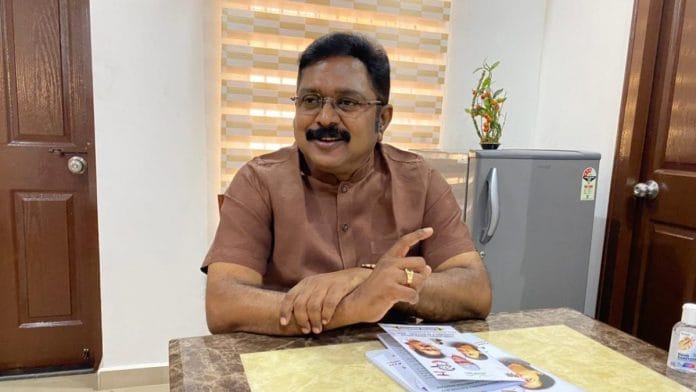AMMK founder TTV Dhinakaran | Photo: Revathi Krishnan/ThePrint