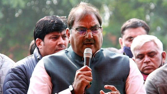 File photo of INLD chief Abhay Chautala. | Photo: ANI
