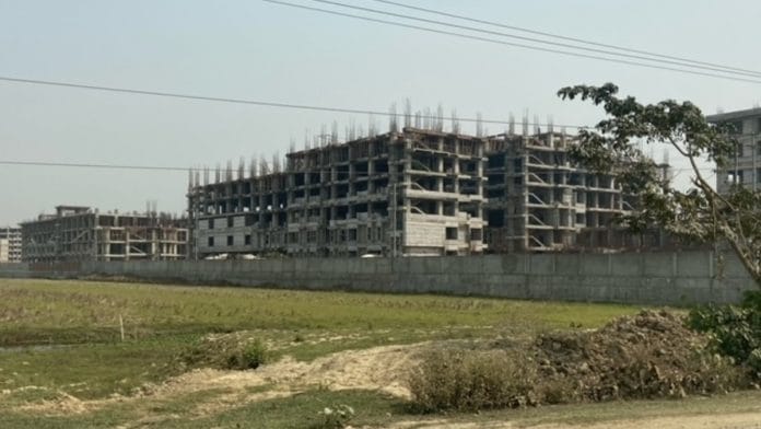 The under-construction medical college and hospital in Nalbari. | Photo: Ruhi Tewari/ThePrint
