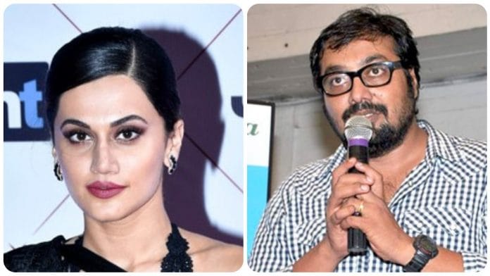 Taapsee Pannu (L) and Anurag Kashyap