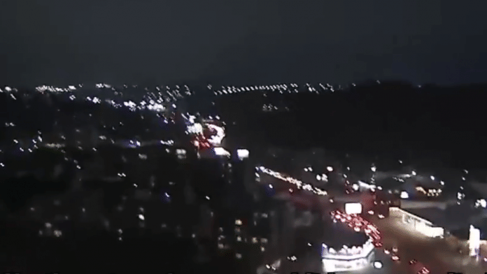 Screengrab of an area in northeastern Japan hit by earthquake on 20 March