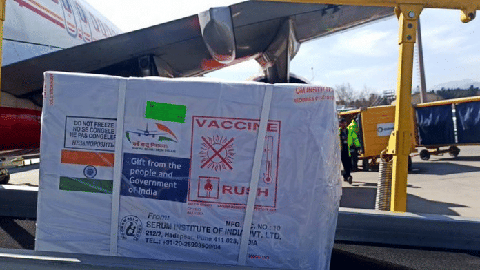 Covid vaccines, made by India, are being sent abroad as a part of India's Vaccine Maitri' initiative | Twitter/ANI