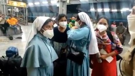 The 4 nuns were deboarded at Jhansi | @PATHMARAGAM19 | Twitter