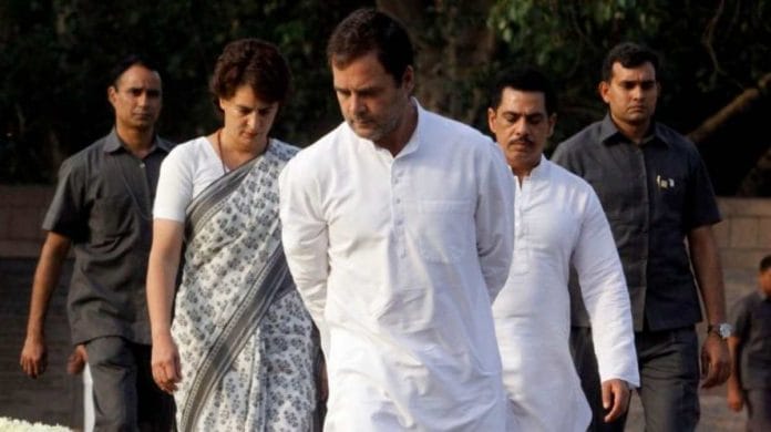 Congress leader Rahul Gandhi with Priyanka Gandhi Vadra | Photo: Praveen Jain | ThePrint