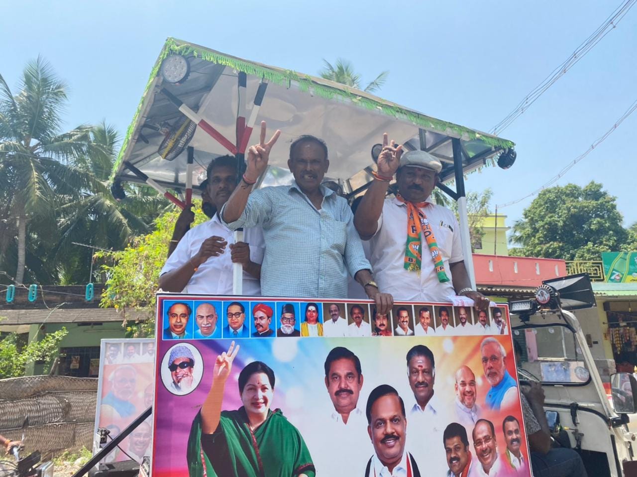 AIADMK workers during the rally in Thovalai. | Photo: Revathi Krishnan/ThePrint