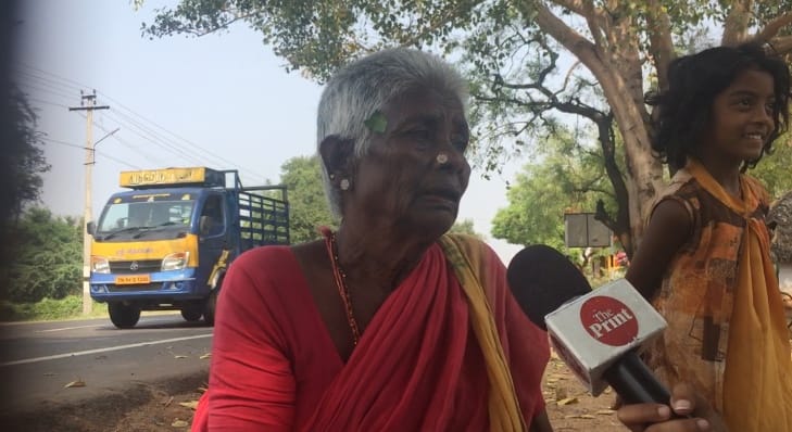 Lakshmi, a resident of Reddiarchatram, who wanted voting advice | Photo: Revathi Krishnan/ThePrint