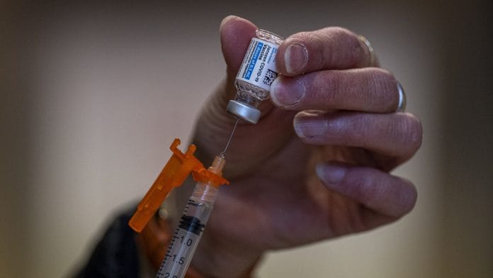 A healthcare worker draws a dose of the Johnson & Johnson Janssen Covid-19 vaccine at San Rafael Commons in San Rafael, California on 25 March 2021 | Representational image | Photo: David Paul Morris | Bloomberg