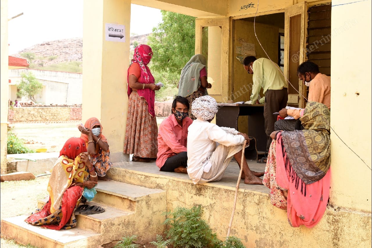 The tribal population of Rajasthan has also kept its apprehension aside and is coming forward to get vaccinated against Covid-19. | Photo: Rohit Jain Paras/ThePrint