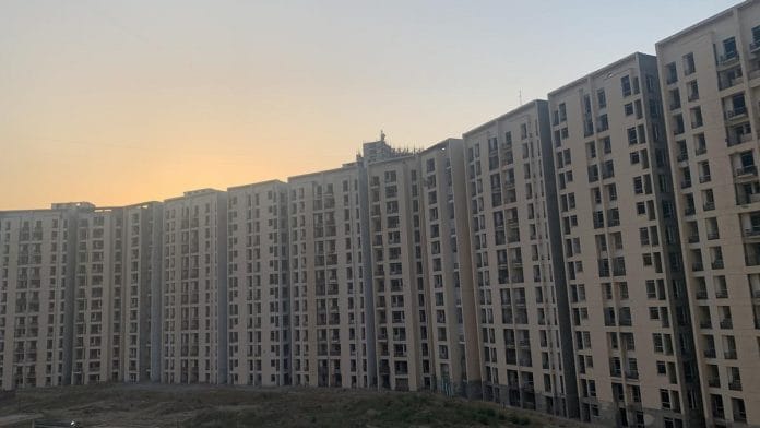 An incomplete residential housing complex in Noida, Uttar Pradesh | Photo: ThePrint