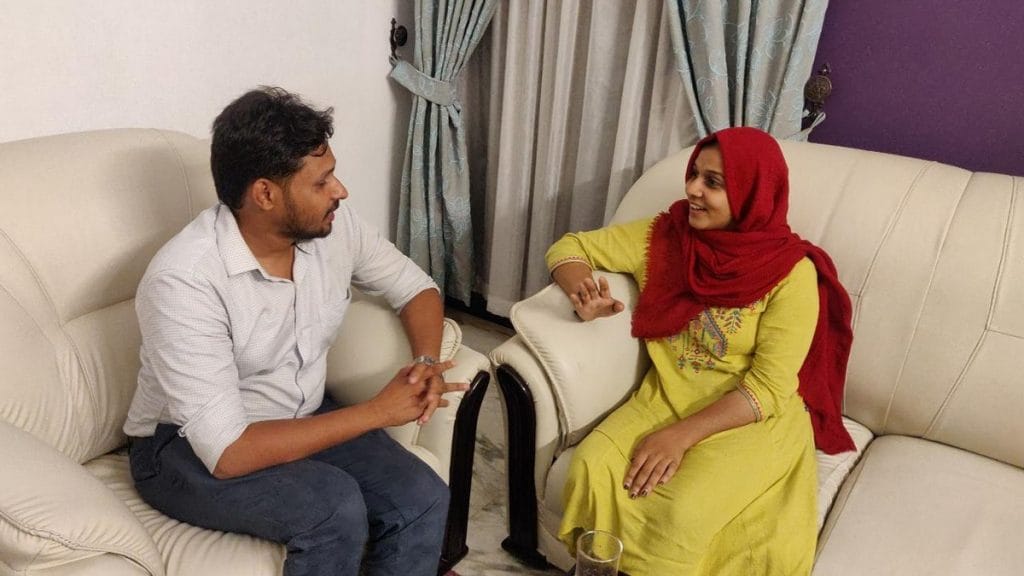 Nishad and Najma both work for the Indian Union Muslim League in Kerala | Photo: Fatima Khan | ThePrint