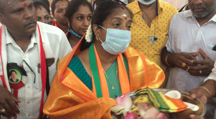 BJP’s Coimbatore South candidate, Vanathi Srinivasan | Photo: Revathi Krishnan/ThePrint